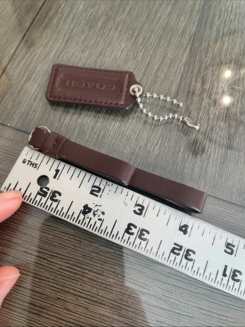 Coach Brown Hangtag & Zipper Pull - Replacement Parts